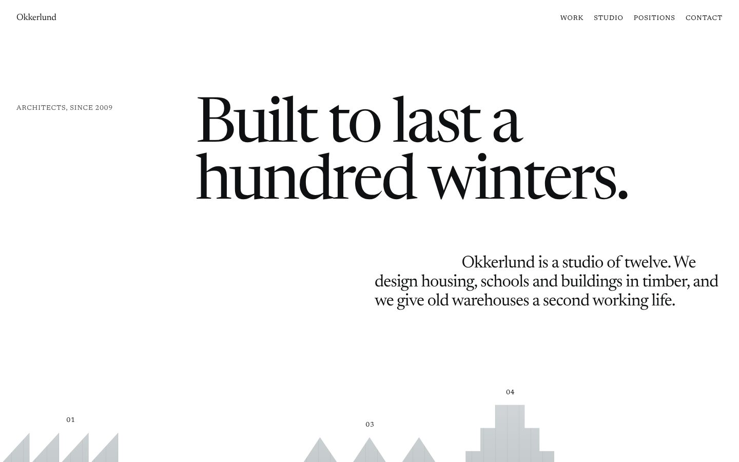Okkerlund, the top of the home page