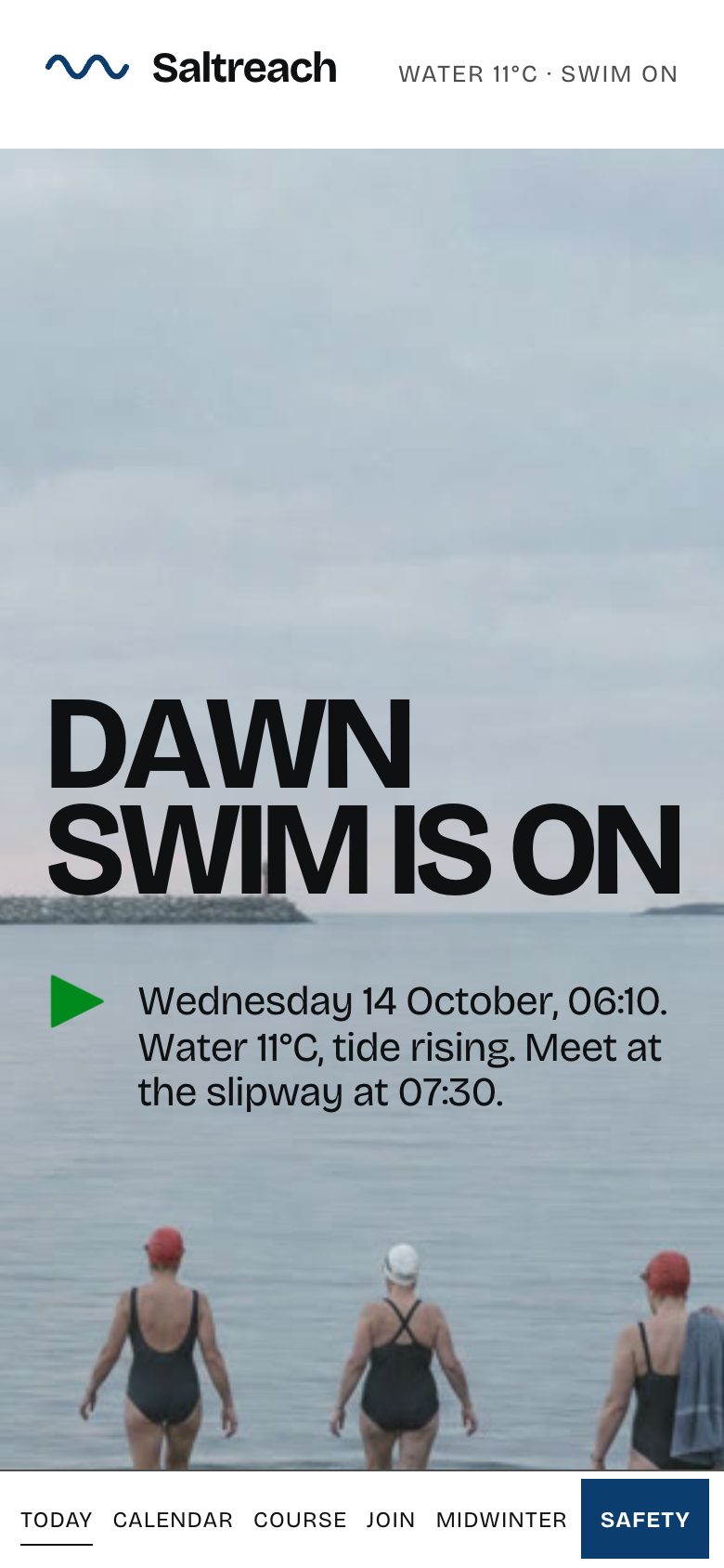 Saltreach on a phone